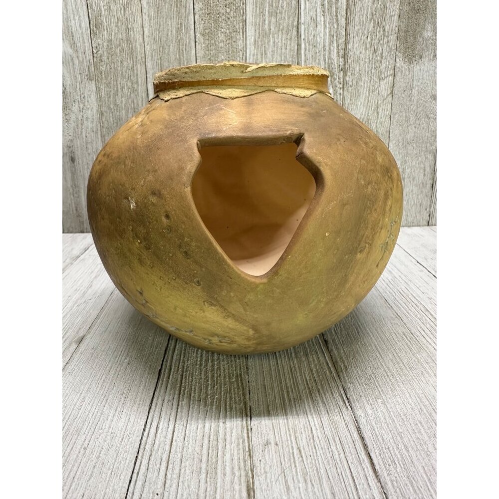 Vtg Indian Tribal Pottery Clay Vase Home Decor Collector Piece Stirrup Spout 6" - Picture 3 of 9